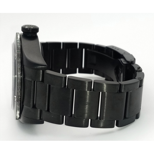 1178 - A Tudor Heritage Black Bay Dark Automatic Gents Watch. Model 79230DK. Brushed black PVD bracelet and... 