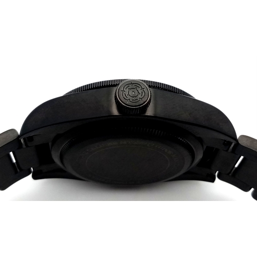 1178 - A Tudor Heritage Black Bay Dark Automatic Gents Watch. Model 79230DK. Brushed black PVD bracelet and... 