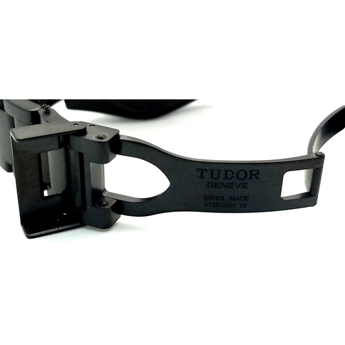 1178 - A Tudor Heritage Black Bay Dark Automatic Gents Watch. Model 79230DK. Brushed black PVD bracelet and... 