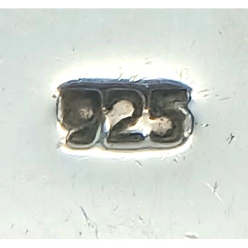 1263 - A Sterling Silver Triangular Pendant Necklace. Both Pendant and Necklace are Hallmarked 925. Approxi... 