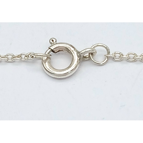 1270 - A Sterling Silver Celtic Knot Pendant Necklace. Pendant Hallmarked 925 and Necklace Hallmarked STERL... 