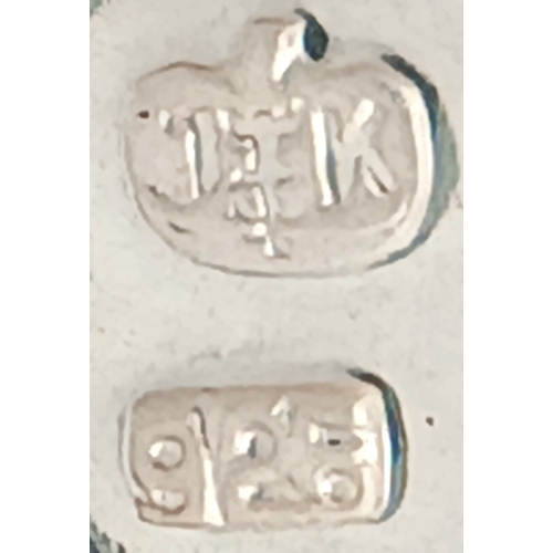 1260 - A Baltic Amber Multi-Colour Link Bracelet. Silver settings. Measured 20cm as flat. Never worn. Made ... 