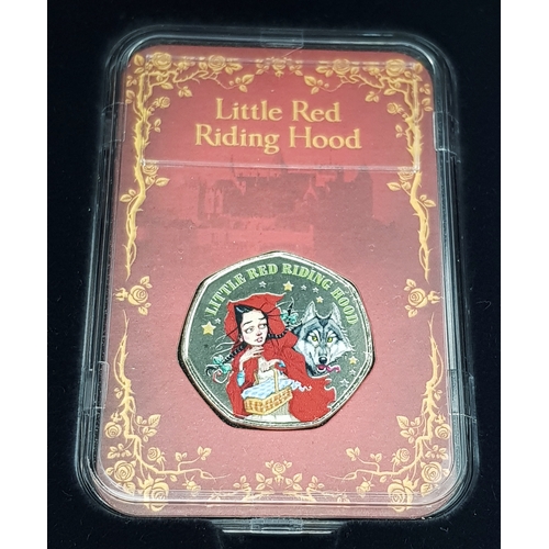 1223 - A Once Upon a Time 50p Coin Commemorative Set - Five different Fairy Tales. Comes with COA and case.... 