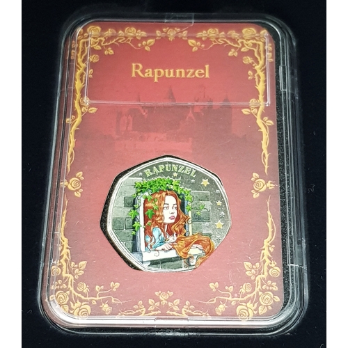 1223 - A Once Upon a Time 50p Coin Commemorative Set - Five different Fairy Tales. Comes with COA and case.... 