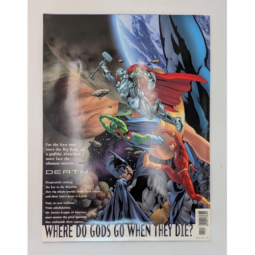 547 - A Signed JLA: Heaven's Ladder Large DC Comic Book. Signatures include Mark Waid (writer) and Bryan H... 
