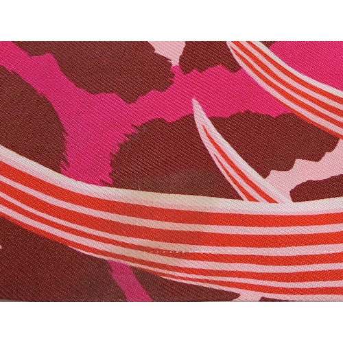 550 - Two Hermès “Jaguar Quetzal” Twilly Scarves. In a vibrant pink, rose and bordeaux colour palette with... 
