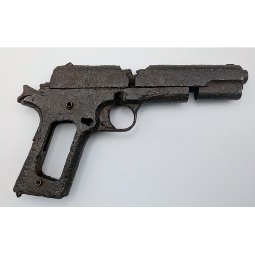 58 - Ultimate WW1 Relic 1914 Dated US Army Colt 45 Pistol found in the Meuse Argonne, France. This item f... 