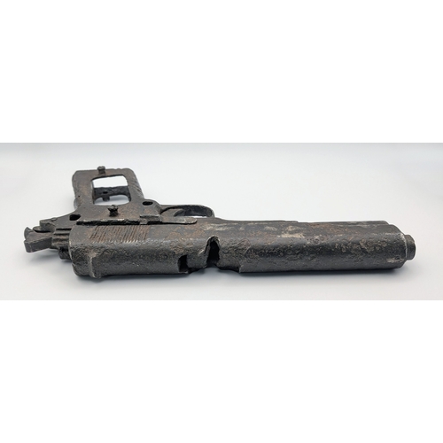 58 - Ultimate WW1 Relic 1914 Dated US Army Colt 45 Pistol found in the Meuse Argonne, France. This item f... 