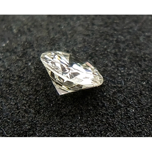 512 - A 0.38ct Round Brilliant Cut Diamond. Colour K, SI1 Clarity. Comes with the IDL report.