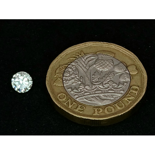 512 - A 0.38ct Round Brilliant Cut Diamond. Colour K, SI1 Clarity. Comes with the IDL report.