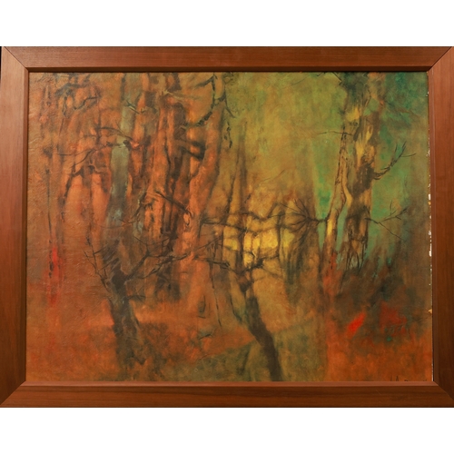 "Landscape" by Le Ba Dang, 70 x 90 cm, Oil on canvas. Signed in the lower right corner: Lebadang. Le Ba Dang: Le Ba Dang (1921–2015), known internationally as Lebadang, was a Vietnamese-French painter, engraver, and sculptor who emigrated to France in 1939 and studied at the École des Beaux-Arts de Toulouse. He worked across painting, lithography, sculpture, and mixed-media "Espaces," blending Eastern motifs with Western modernism, and held his first major U.S. solo exhibition at the Cincinnati Art Museum in 1966. In 1994 he was awarded France's Order of Arts and Letters, and in 2006 the Le Ba Dang Art Foundation was inaugurated in Huế. This item is held at Cadmore ASIAN Office in Vietnam and will be shipped from there. Buyers will be responsible for direct shipping payments. Delivery will take slightly longer.