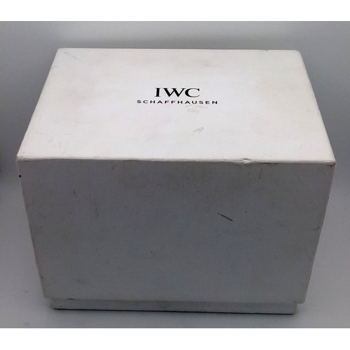 536 - An IWC Pilot's Double Chronograph Automatic Gents Watch. Limited edition 21/50. Black leather strap.... 