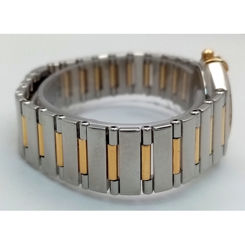 1184 - A Bi-Metal Omega Constellation Quartz Ladies Watch. Gold and stainless steel bracelet and case - 26m... 