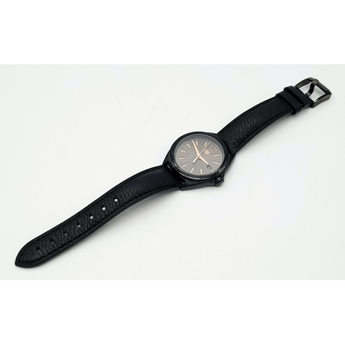 1198 - A Tag Heuer Formula 1 Quartz Ladies Watch. Model WBJ1314. Black leather strap. PVD case - 36mm. Blac... 