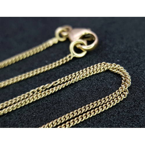 1158 - A Beautiful 1ctw round Brilliant Cut Diamond Cross Pendant on an 18K Yellow Gold Chain necklace. Fiv... 
