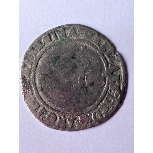 1195 - 1570 ELIZABETH I  SILVER SIXPENCE coin. CORONET MINTMARK. Please see pictures.