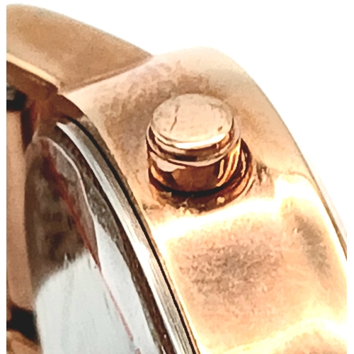 1064 - A PAIR OF LADIES WRISTWATCHES. A RED HERRING, ROSE GOLD TONE, MESH BRACELET WATCH AND A LAURA ASHLEY... 