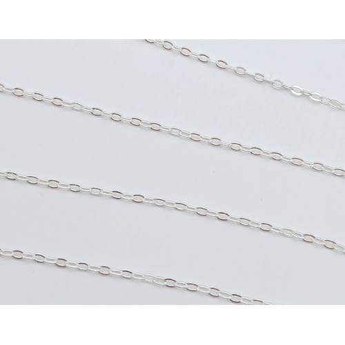 1155 - A STERLING SILVER PADLOCK PENDANT ON CHAIN ALONG WITH ANOTHER STERLING SILVER KEY PENDANT ON CHAIN. ... 