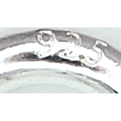 1155 - A STERLING SILVER PADLOCK PENDANT ON CHAIN ALONG WITH ANOTHER STERLING SILVER KEY PENDANT ON CHAIN. ... 