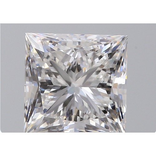 A 2.01Ct Princess cut Lab-Grown Diamond. Color D, clarity VS2. IGI
