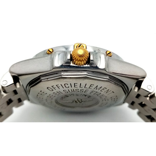 19 - A Breitling Windrider Wings Two-Tone Gents Watch. Model B10350. Stainless steel bracelet and case - ... 