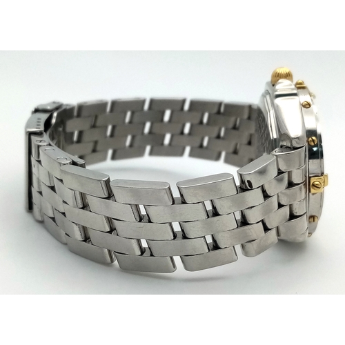 19 - A Breitling Windrider Wings Two-Tone Gents Watch. Model B10350. Stainless steel bracelet and case - ... 