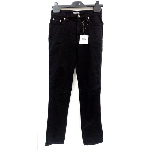 1200 - A Pair of Vintage Moschino Black Jeans. Straight leg. Size 28/UK size 6 - 8. With tags.