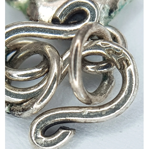 1201 - A very cute 925 Silver Elephant Bracelet. 17.5cm length, 3.43g weight.