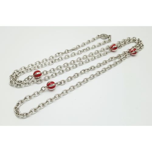 1238 - A Desirable and Scarce Theo Fennell Sterling Silver and Enamel Necklace from the Designers Alias Col... 