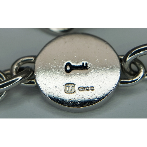 1238 - A Desirable and Scarce Theo Fennell Sterling Silver and Enamel Necklace from the Designers Alias Col... 