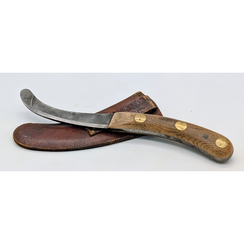 570 - WW2 Air Ministry Marked Parachute Release Knife in leather Scabbard. UK Mainland Shipping Only