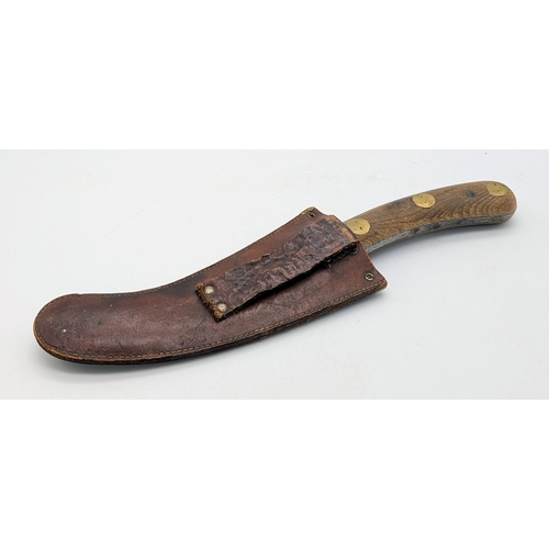 570 - WW2 Air Ministry Marked Parachute Release Knife in leather Scabbard. UK Mainland Shipping Only