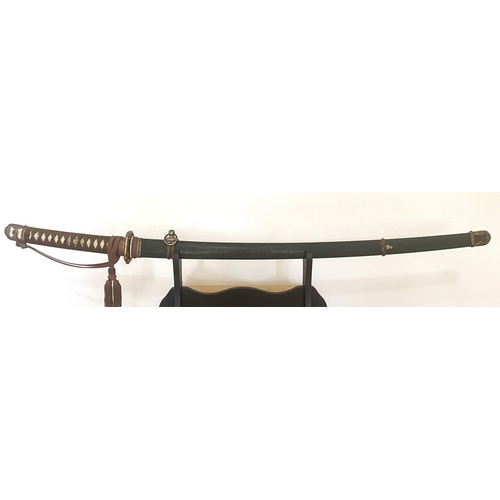 106 - A Japanese Sword - An Early Shinto Katana by Kanenobu. A katana by shodai Kanenobu signed Mutsu no k... 