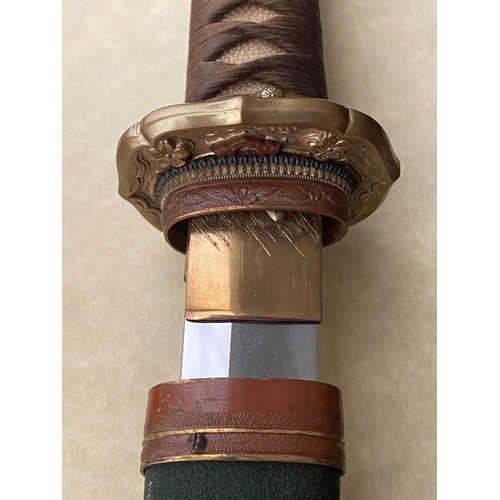 106 - A Japanese Sword - An Early Shinto Katana by Kanenobu. A katana by shodai Kanenobu signed Mutsu no k... 
