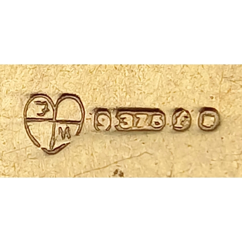 580 - A 9K YELLOW GOLD, TYPEWRITER CHARM / PENDANT, WITH SLIDING TOP SECTION. 2.4G. SC 2040