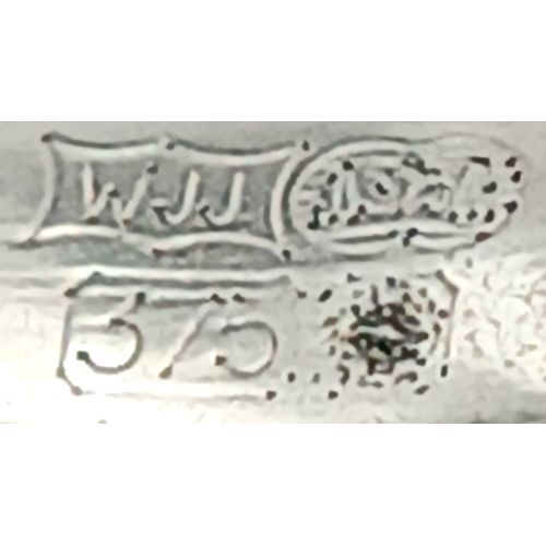 608 - A 9K WHITE GOLD, DIAMOND SET RING. 2.4G, SIZE O. SC 2048