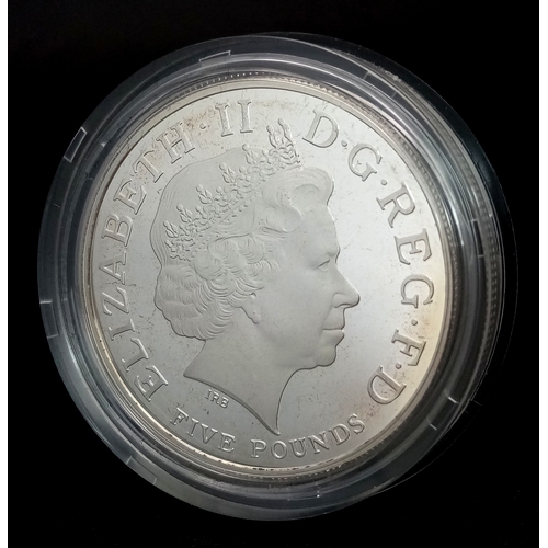 604 - A Royal Mint Sterling Silver London Olympics Commemorative Proof Coin. £5 denomination. 28.28g. Come... 