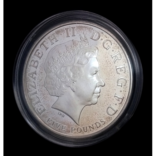 611 - A Royal Mint Sterling Silver 2005 Commemorative Battle of Trafalgar Proof Crown Coin. £5 denominatio... 