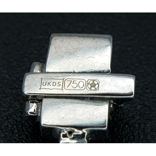 1260 - AN 18K WHITE GOLD, DIAMOND SET, TENNIS LINE BRACELET. 1.75CTW. 7.6G. SC 1068