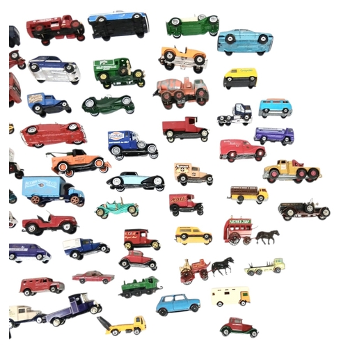 1220 - A box of loose Matchbox and Corgi diecast toy vehicles.