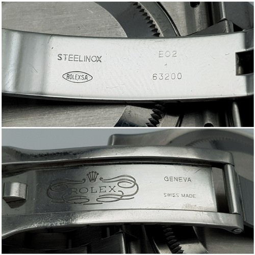 696 - A Rolex Oyster Perpetual Datejust Gents Watch. Stainless steel bracelet and case - 36mm. Black dial ... 