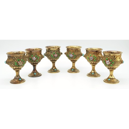 1501 - A Magnificent Chinese 20th Century, Solid Silver and Enamel Tea Set and Tray. Incredible workmanship... 