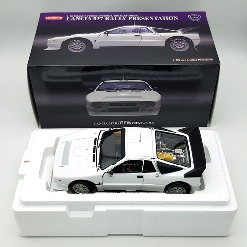 A Kyosho, limited edition 1/18th scale Lancia 037 Rally