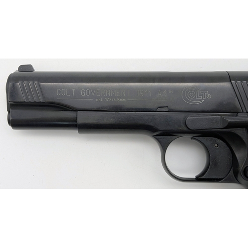 876 - A German Made Colt Government Made 1911 A1 Co2 Air Pistol. Calibre - .177. Must be 18 or over to pur... 