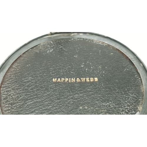 46 - An Antique Mappin & Webb Sterling Silver and Tortoise Shell Trinket Box. Velvet lining. Hallmarks fo... 