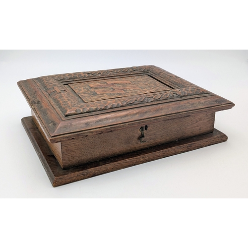 53 - 3rd Reich Mein Kampf in a hand carved wooden presentation box given to a member of the SS by the May... 
