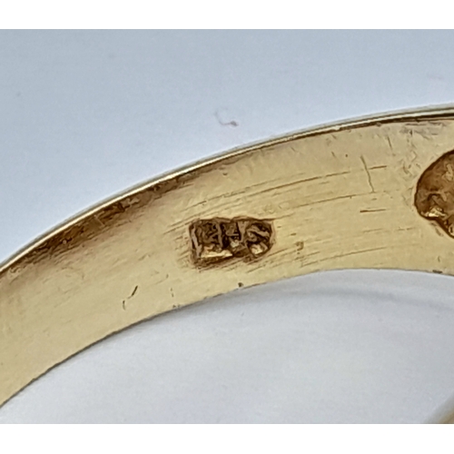 557 - A Vintage Gold Gilded Sterling Silver St. George and the Dragon Signet Ring. Size V. The Ring measur... 