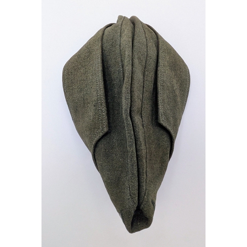 60 - WW2 German Heer (Army) Nco’s Tailor Made M34 Overseas Side Cap). With green soutache for Gebirgsjäge... 