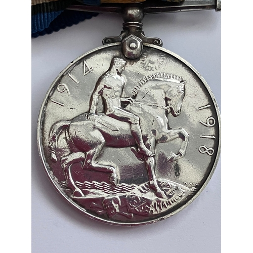 14 - Pair of WWI MEDALS to  include The WAR MEDAL and The VICTORY MEDAL. Awarded to Pte J MILNE of The Go... 