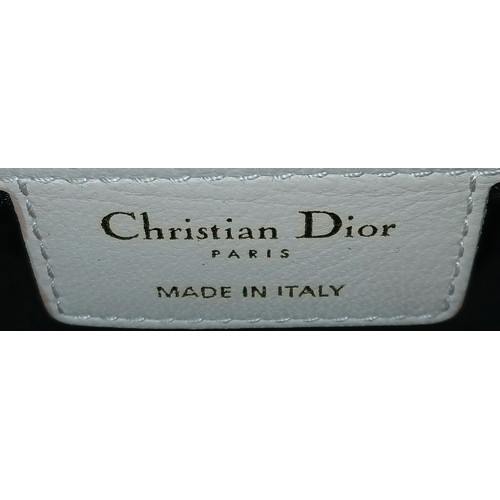 12 - A Christian Dior Blush Pink Cannage Quilted Leather Lady Dior Handbag. Blush pink leather exterior w... 